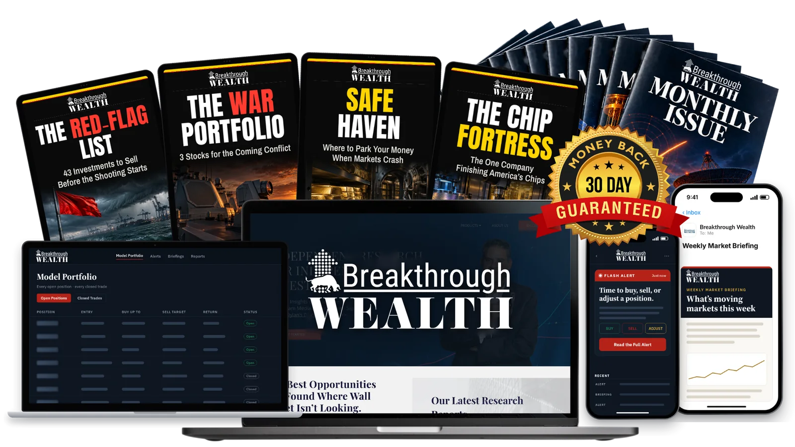 Everything you get: the Prepare for War Library, monthly issues, members website, alerts and 30-day guarantee